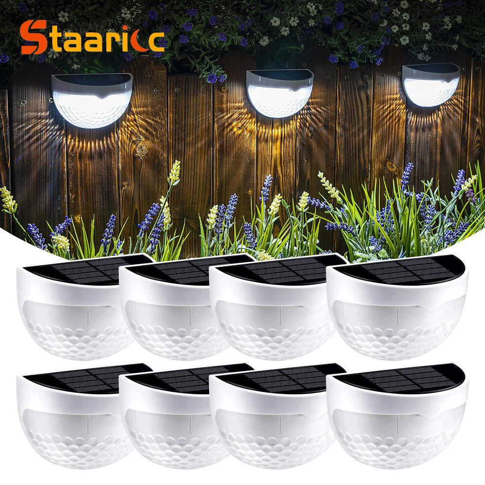 appliques murales solaires led blanc noir texture golf moderne vis installationextérieur balcon jardin decoration