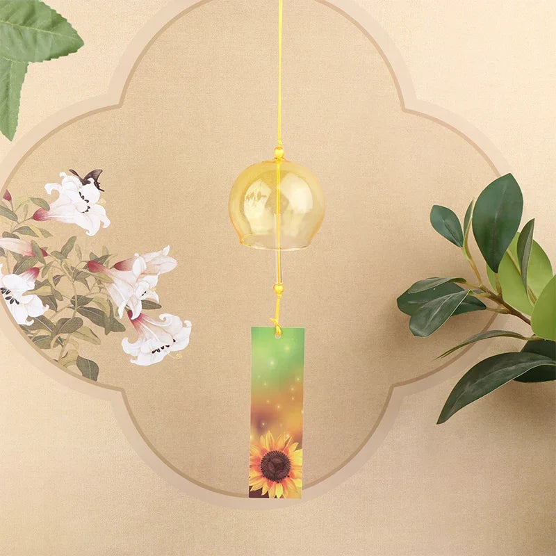 cloches vent transparentes modernes couleur rose vert jaune bleu clair motifs floraux
