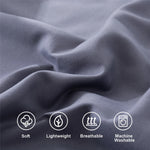 protège oreiller gris uni moderne qualité polyester lit maison simple 20x30inch