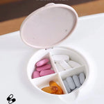 boîte médicaments portable moderne réutilisable compartiments médicaments pilules comprimés rangement respectueux environnement poignée amovible