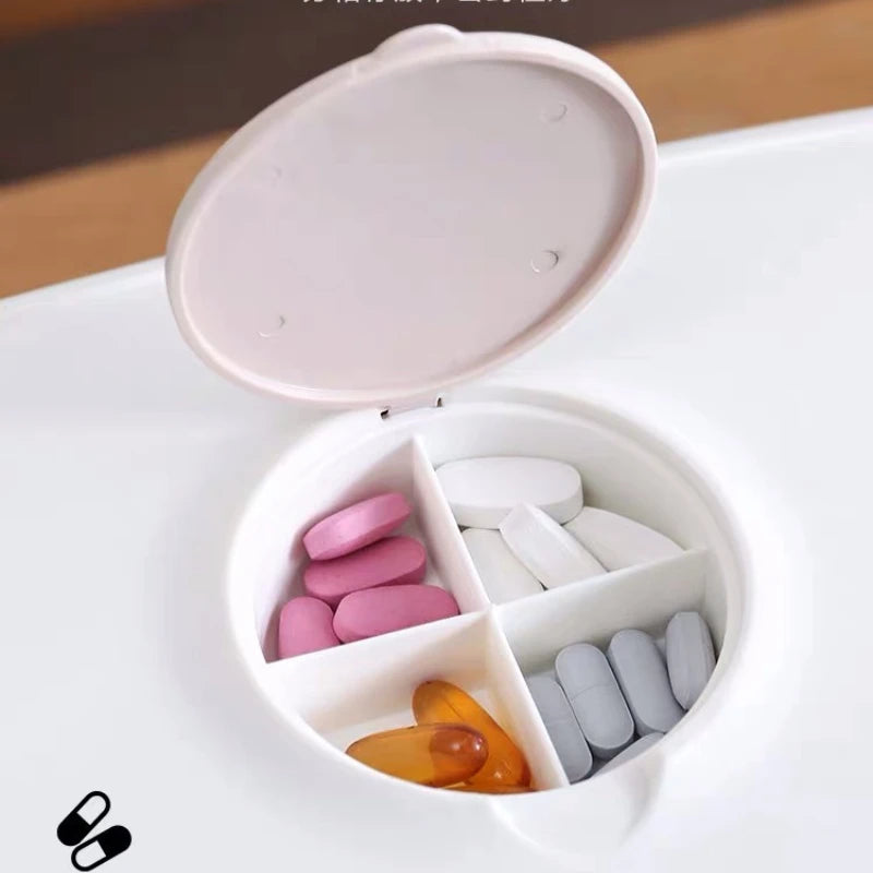 boîte médicaments portable moderne réutilisable compartiments médicaments pilules comprimés rangement respectueux environnement poignée amovible