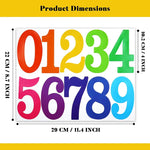 sticker numerote couleur grande taille decoratif ludique moderne adhesif porte boite lettres mur