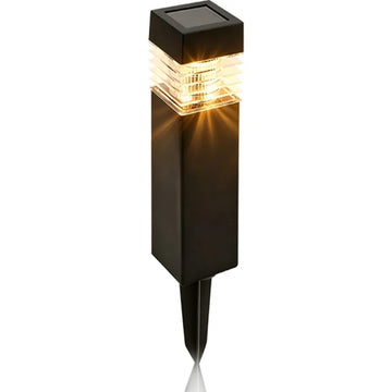 lampes solaires extérieures led modernes noires ip65 allée jardin étanches 249lm 2000lm