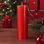 bougies urgence rouge blanche 16cm 60h combustion sans flamme opaques classiques
