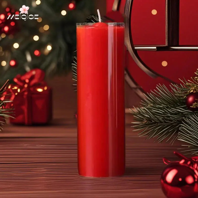 bougies urgence rouge blanche 16cm 60h combustion sans flamme opaques classiques