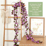 guirlande artificielle roses blanches vertes mariage décoration intérieure diy fleurs feuilles adhésif floral
