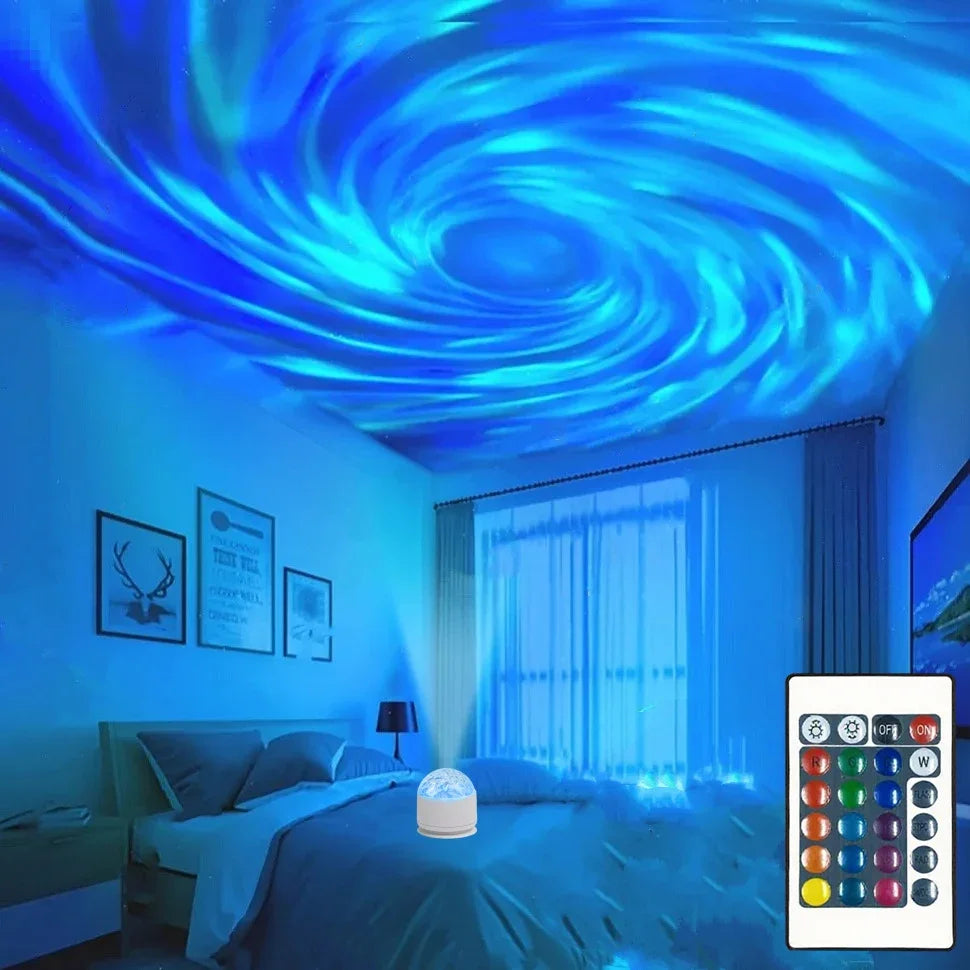 lampe ambiance led effets lumineux multicolores transparent moderne télécommande usb