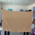 serviette plage coton rayée bleu clair rose vert moderne rapide absorption machine