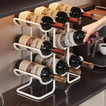 support bouteilles vin blanc moderne 42cm hauteur 30cm largeur 15cm profondeur sans motif bouteilles