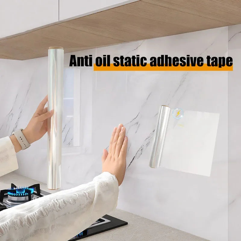 film protection anti graisse moderne transparent adhésif imperméable papier peint cuisine chambre enfants maison