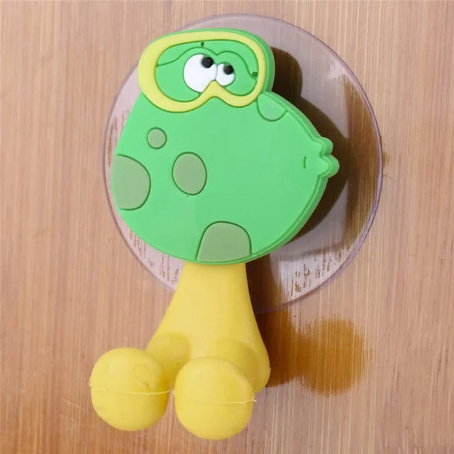 porte brosses dents ventouse animaux personnages cartoon enfant chat souris lapin abeille bleu rose