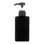 flacon pompe distributeur savon liquide mains transparent rectangulaire moderne minimaliste salle bain