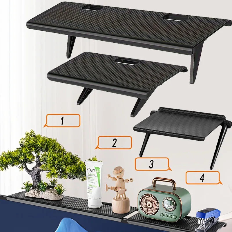 support pliable noir moderne étagère pliante clips magnétiques rangement écologique