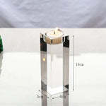 bougeoirs transparents modernes adhésifs bougie décoration mariage fête casa 5x5cm