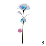 roses artificielles lumineuses bleu rose blanche modernes adhésives halloween anniversaire noël