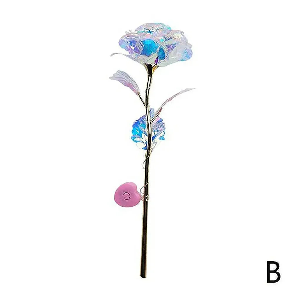 roses artificielles lumineuses bleu rose blanche modernes adhésives halloween anniversaire noël