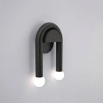 applique murale led moderne minimaliste noir blanc rose chambre coucher salon entrée étude