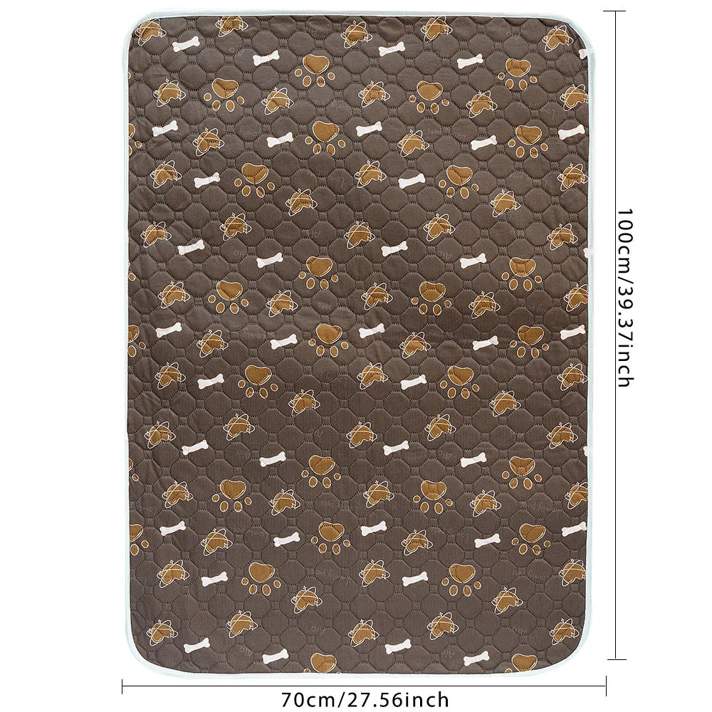 tapis absorbant imperméable chien chat motif pattes coeur lavable antidérapant intérieur moderne bleu