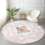 tapis rond moderne peluche polyester antidérapant 40x40cm 80x80cm 120x120cm