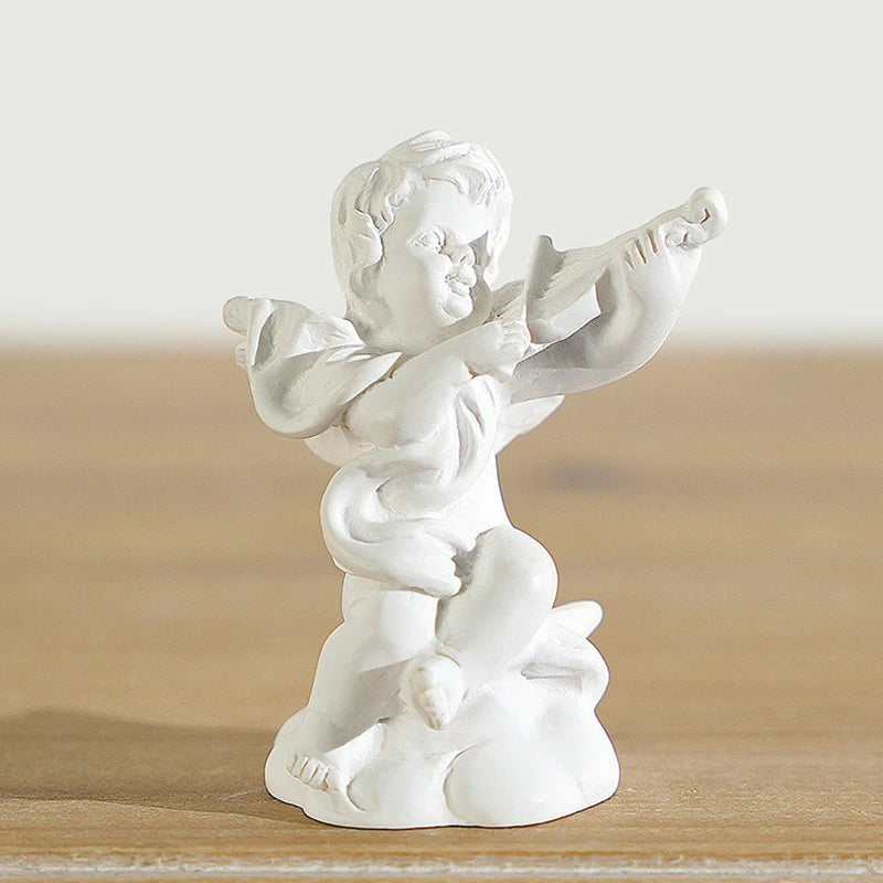 bougeoir classique blanc or sculpté décoration maison statue colonne grecque résine architecturalintérieur ornement