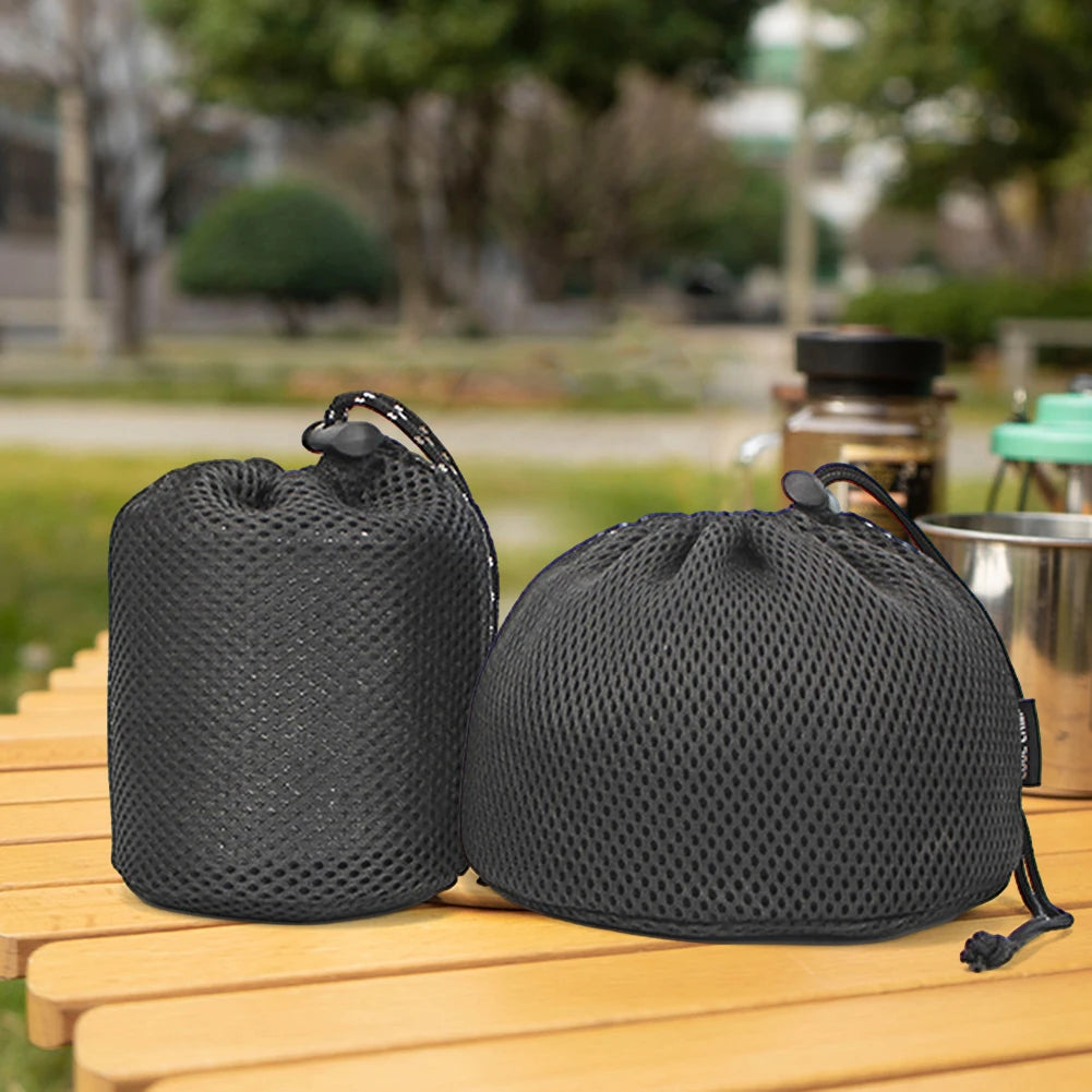 sac rangement bouteille eau noir maille ajustable pratique voyage environnement respectueux multiplications utilisation rechargeable