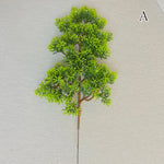 branche artificielle verte feuilles pointues décoration intérieure tringle naturelle plastique exposition maison
