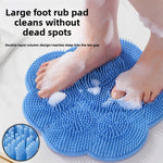 tapis bain bleu rose ventouse bristles patte chat nettoyage pieds dos ludique.functional