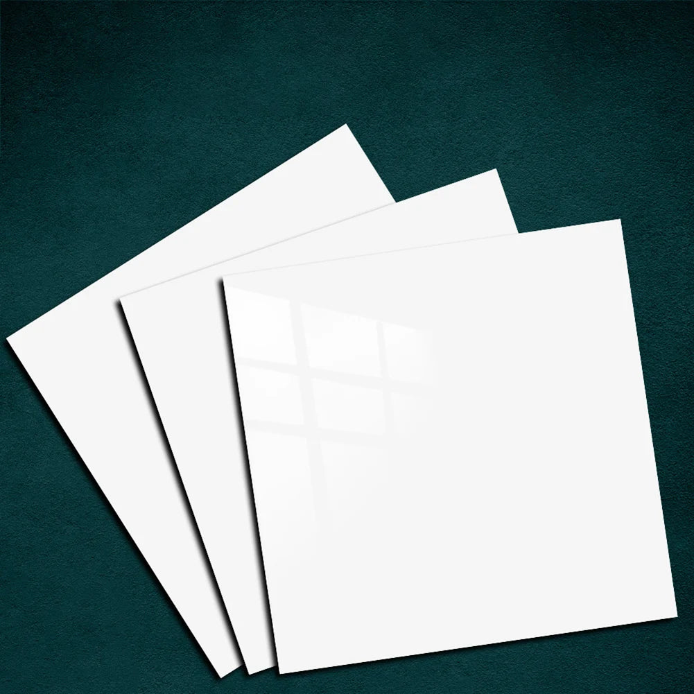 autocollants blancs muraux 10cm grille 3x3 moderne stickers autoadhésifs intérieur déco maison