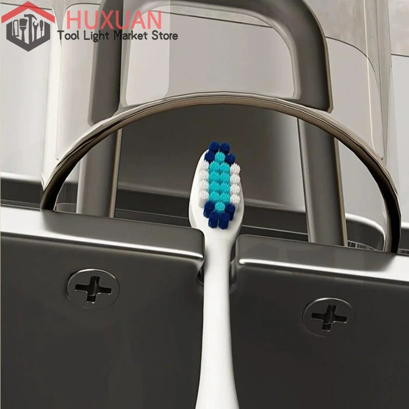 porte brosses dents gris moderne adhésif brosses dents flacon crème brosse coiffure rasoir électrique