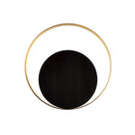 lampe murale moderne blanc noir doré 25cm rond minimaliste LED 90 260V
