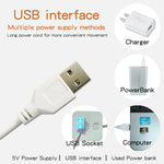 lampe led armoire blanc moderne clips interrupteur trois couleurs fixe usb rechargeable