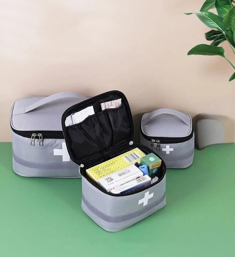 sac rangement multi usages kit médical oxford pratique croix blanche rouge gris bleu