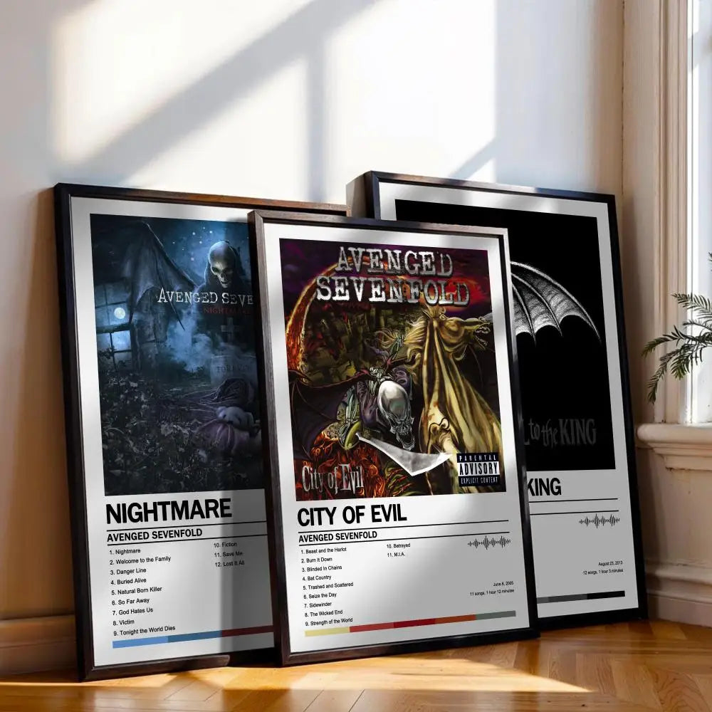 affiche poster avenged sevenfold décoration murale chambre salon cadre artistique moderne papier imprimé
