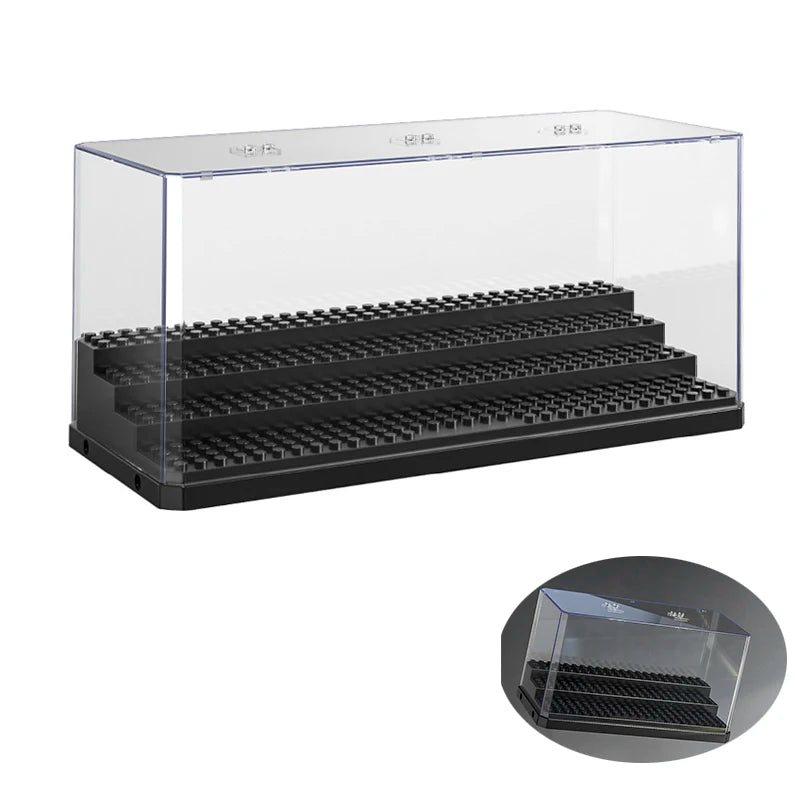 boîte rangement transparente moderne figurines acrylic respectueux environnement quatre couches minimalistes