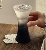 verre boisson moderne 150ml transparent effet ombré gris minimaliste occasion noël valentin mariage