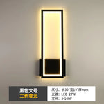 lampe murale moderne blanc noir or rectangulaire éclairage quotidien chambre entrée