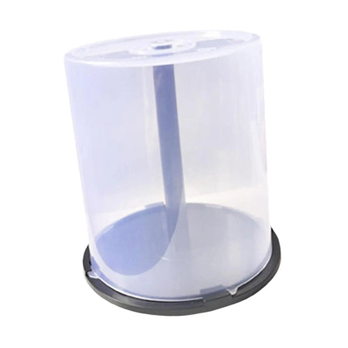 boîte rangement cd dvd 100 disques transparent moderne base noire haute capacité