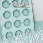 moule silicone muffins cupcakes antiadhésif couleur vert rose jaune texturé moderne minimaliste