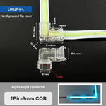 connecteurs led blanc jaune vert bleu 5v 48v 5mm 8mm 10mm clips transparents modernes
