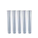 tubes essai silicone transparent violet bleu clair moderne decoration intérieure 12cm 10pièces
