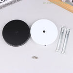 disques suspension noir blanc modernes tringles vis 12cm opaques plats lisses mur