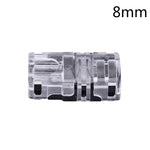 connecteur ruban led transparent clips 8mm 10mm ip65 étanche smd 5050 moderne câbles rouge