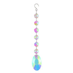 guirlande décorative cristaux célestes soleil lune étoile arc ciel chaîne métallique boho