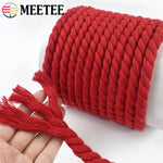 corde torsadée rouge coton 12 20mm sacs accessoires couture diy macramé sangles bag straps