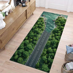 tapis vert motif course auto décoration enfant salon moderne polypropylène polyester