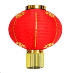 lanterne traditionnelle rouge dorée motifs chinois franges anneaux métalliques nouvelle année chinois decoration festive