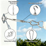 fixation tissus vis turnbuckle pad eye snap hook expansion plastique kit industriel robusteextérieur camping
