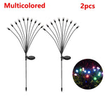 lumières solaires guirlande lumineuse multicolore boules sphériques extérieures jardin decoration moderne