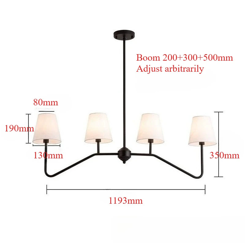 suspension lumineuse moderne lampes conique noire minimaliste chambre salon