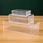 boîtes rangement transparentes modernes empilables haute transparence diverses tailles petite cuisine